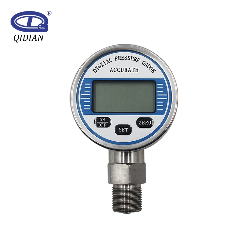 SS304 Ss306 Stainess Steel LCD Digital Pressure Gauge Air Water Pressure Gauge