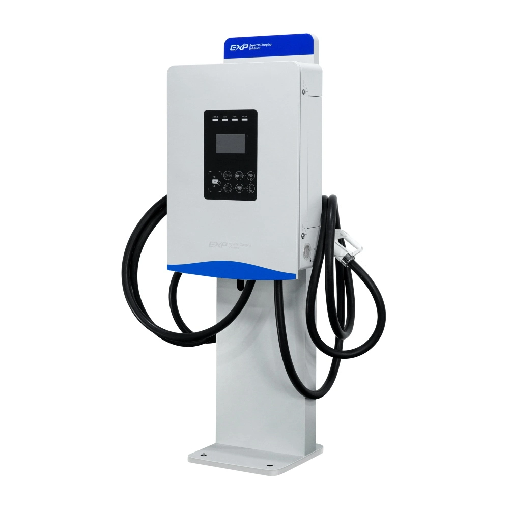 Outdoor Public EV Charger DC 60kw Wall Mount Ocpp 1.6j IP54