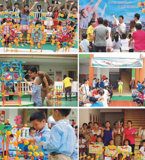 Populares Racing carro pequenos blocos de construção da China de brinquedos educativos Jogo de Puzzle brinquedos de plástico com várias combinações Personalizar Toy