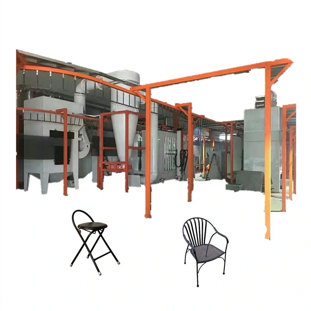 Steel Furniture Powder Coating Plant with Cyclone Recovery System