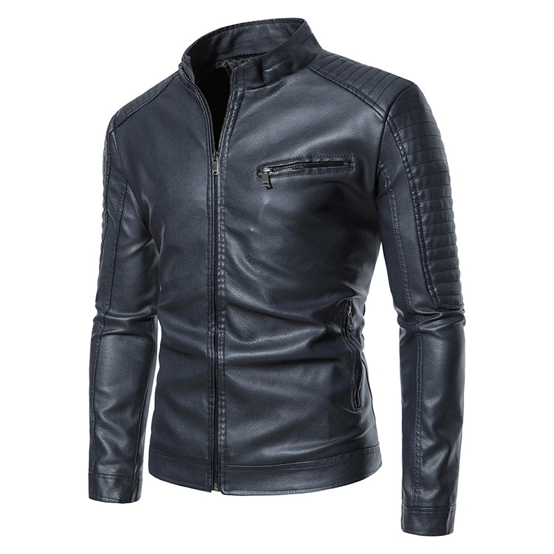 European and American Leather Jacket Motorcycle Slim Men's Wear