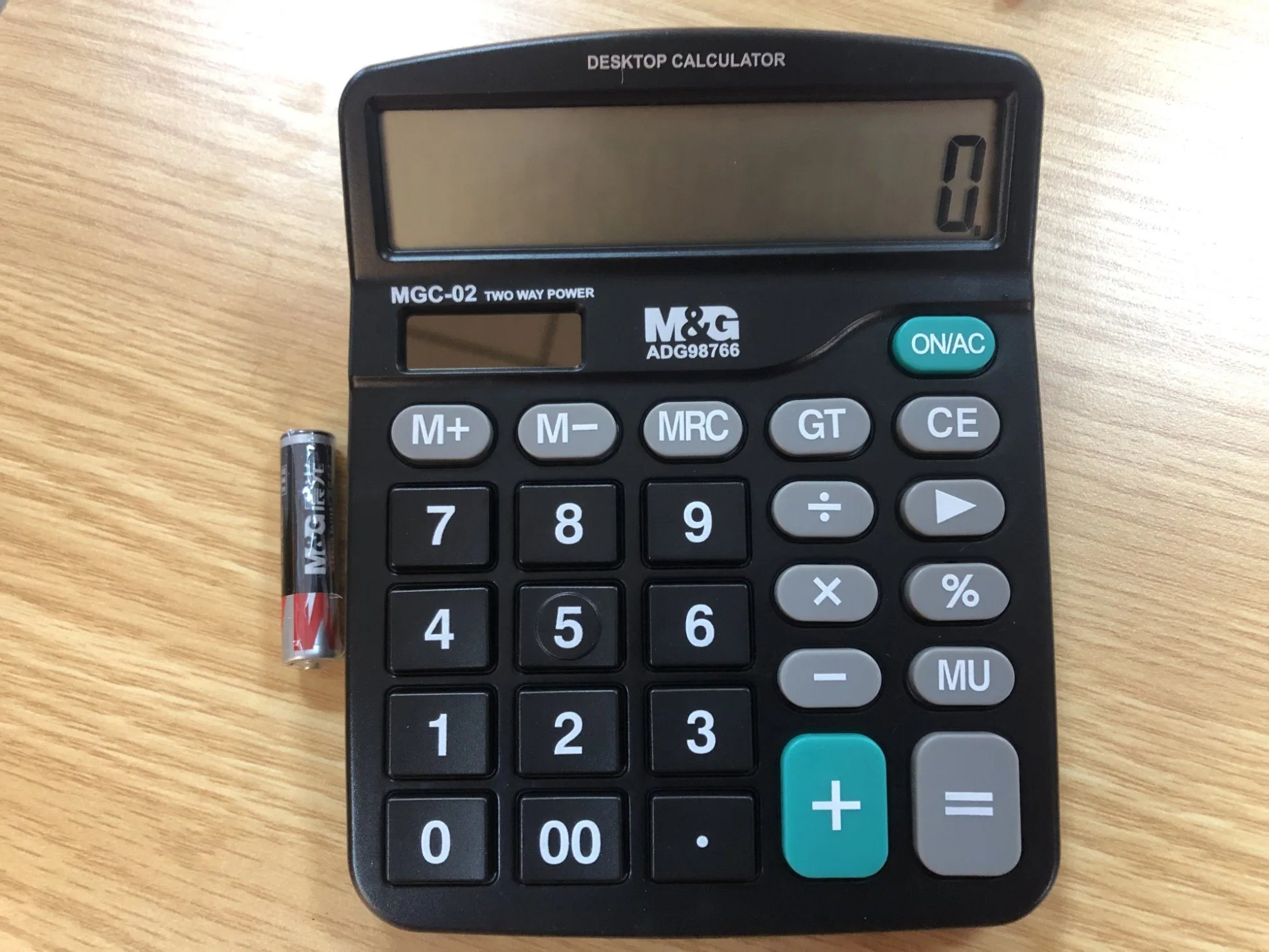 M&G 12 Digital Calculator Solar and Battery-Powered Office Desk Calculator