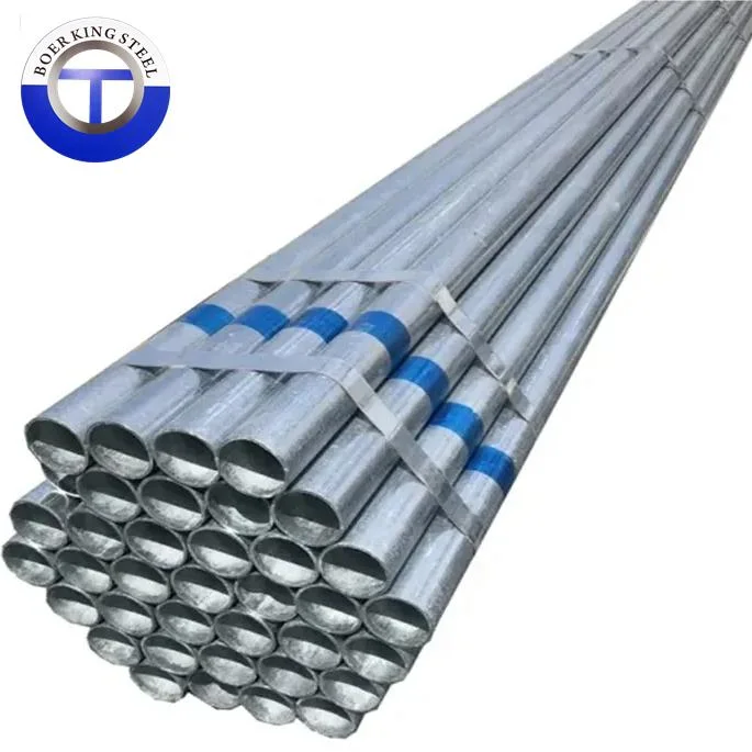 Good Quality Hot Dipped Large Diameter Galvanized Steel Round Tube ERW Galvanized Mild Steel Drain Pipe