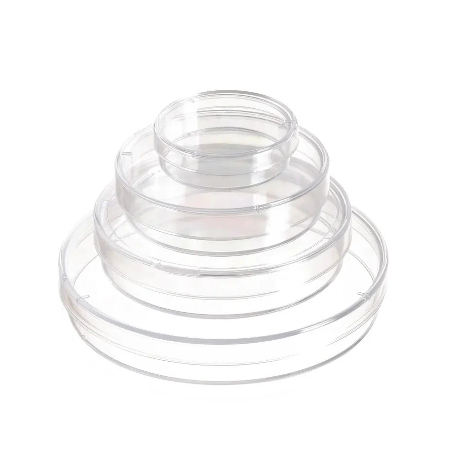 Round Shape Laboratory Plastic Petri Dish 90mm Sterile