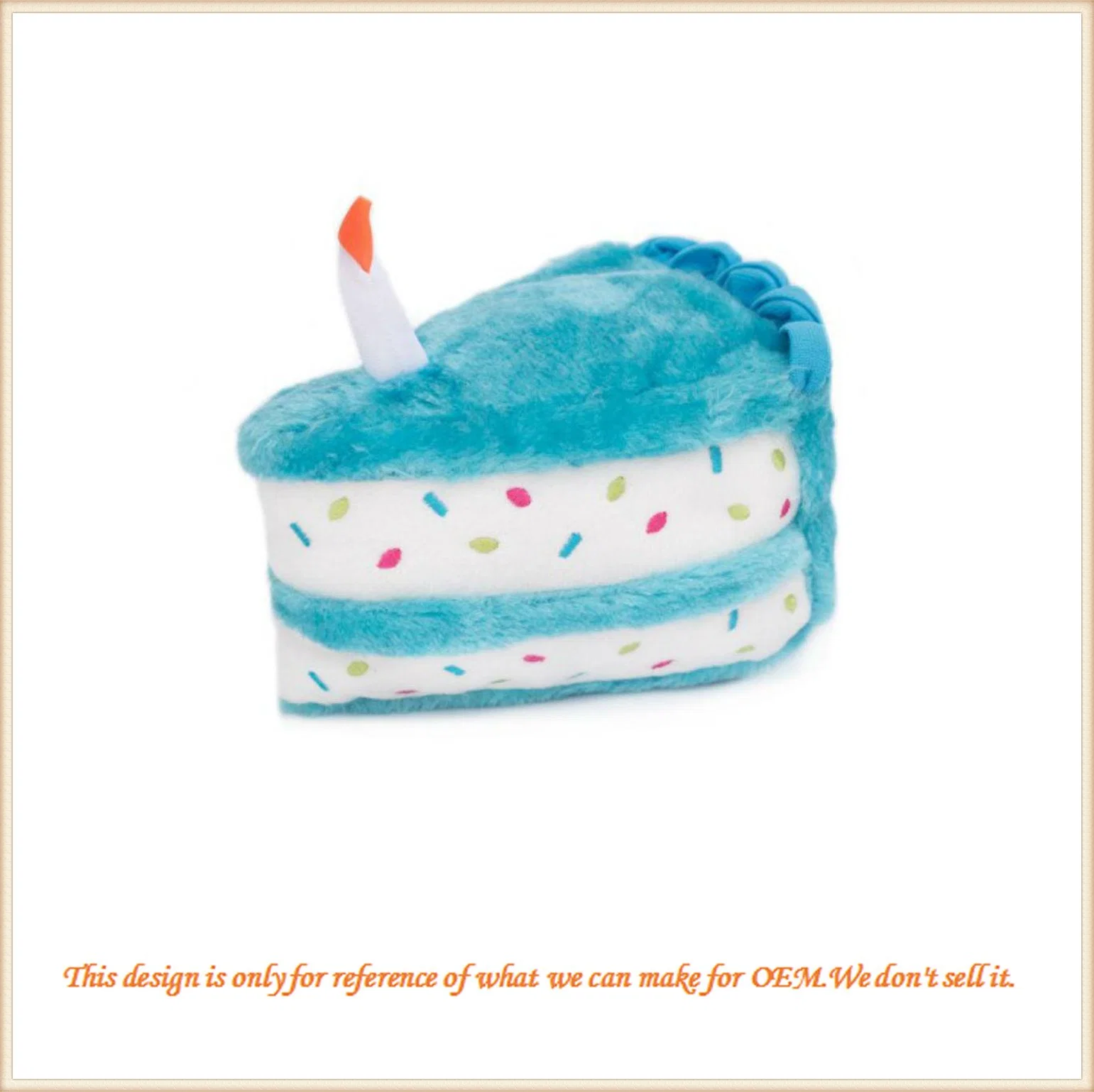 Kawaii Soft Food Plush Birthday Cake Stuffed Toy