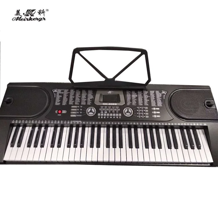بيانو رقمي أورغ كهربائي مقعد بيانو حامل لوحة مفاتيح لوحة مفاتيح إلكترونية آلات موسيقية بيانو 61 مفتاحًا للطالب / المبتدئ