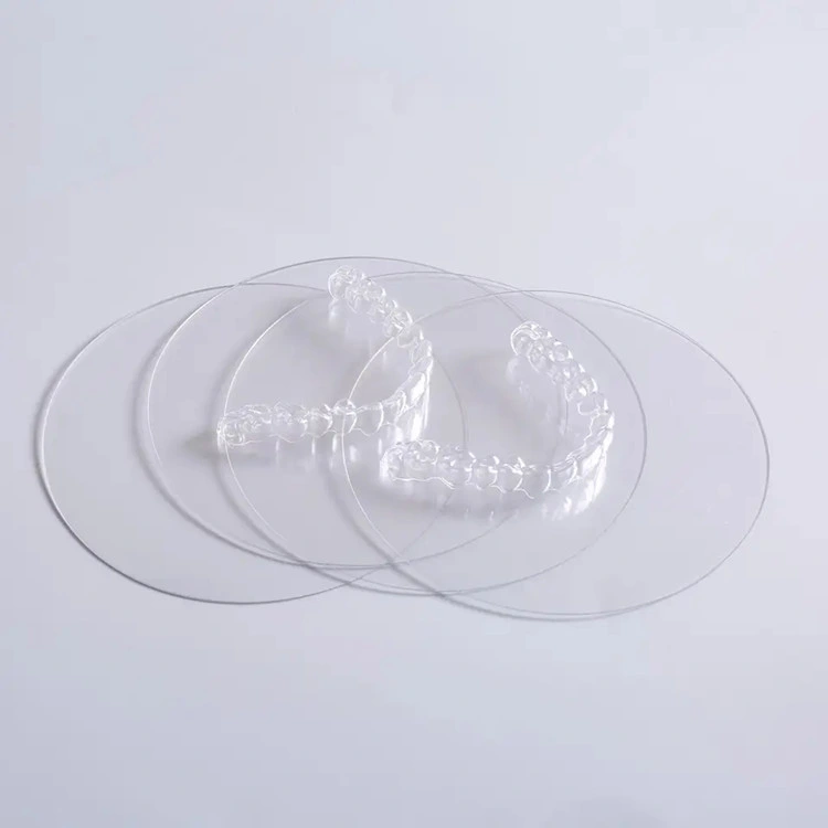 SJ TPU Orthodontic Retainer Snap On Veneers Dental Consumables Materials Vacuum Sheet Clear Invisible Teeth Aligners