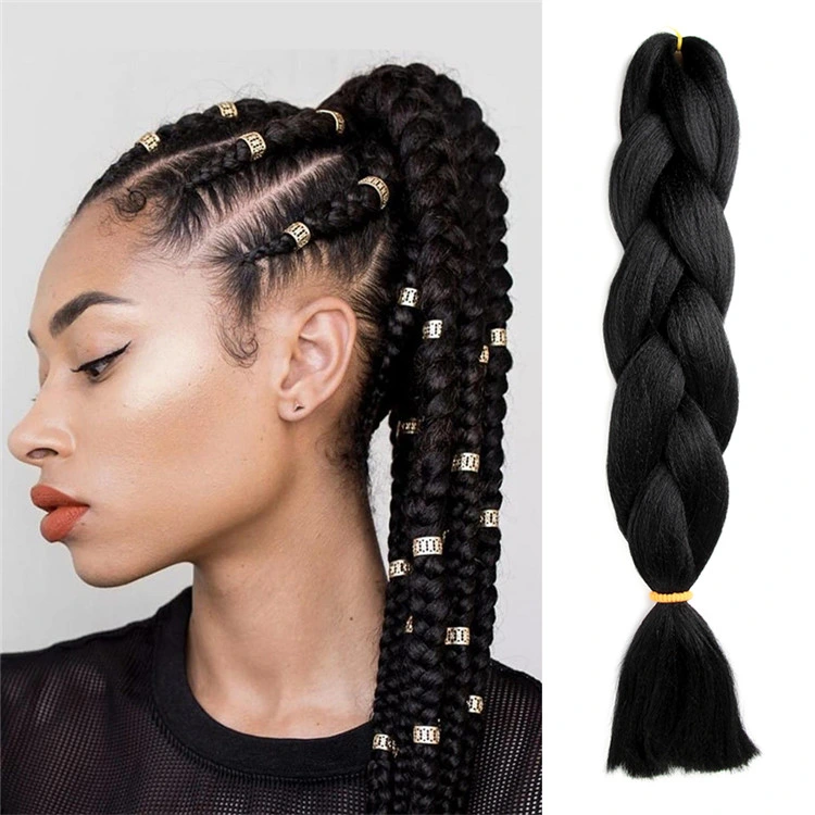 24inch jumbo Braids sintético Afro Cabello a granel