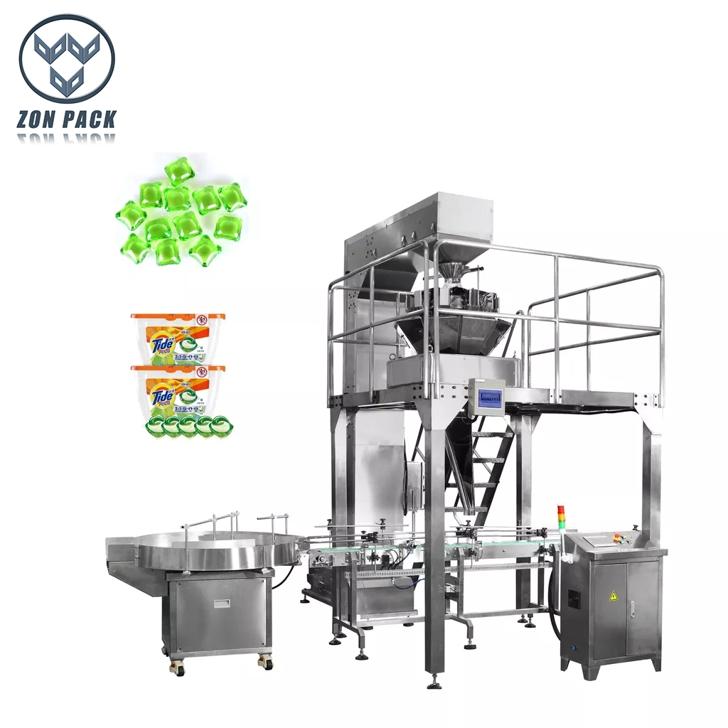 Factory Price Automatic Detergent Pods Laundry Pods Cans Bottles Filling Packing Machine