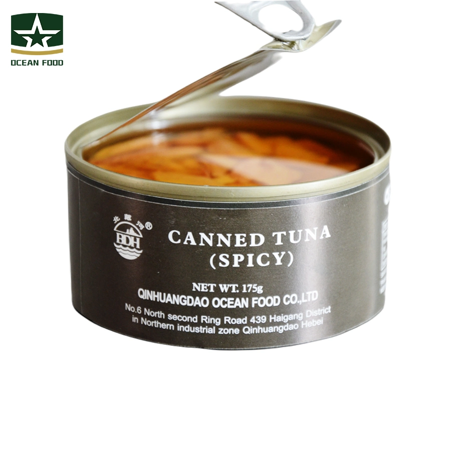 Supplier OEM Military Quality Delicious Spicy Cans Canned Tuna