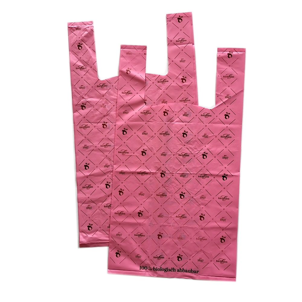 Cheap Biodegradable Supermarket Vest Carry Bag Non Woven Supermarket Shopping Vest Bags