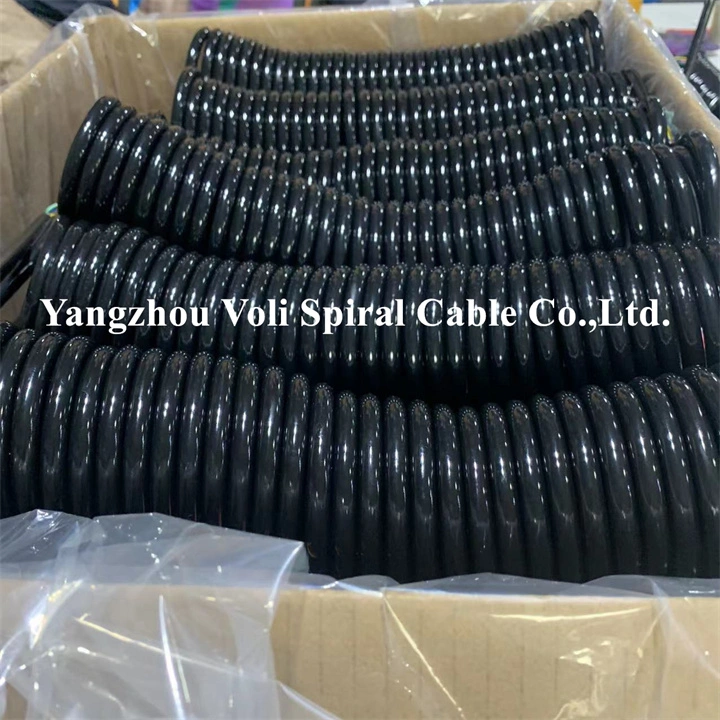 Spiral Cable Manufacturer Spring Wire Factory Customization Coiled Cable Wire