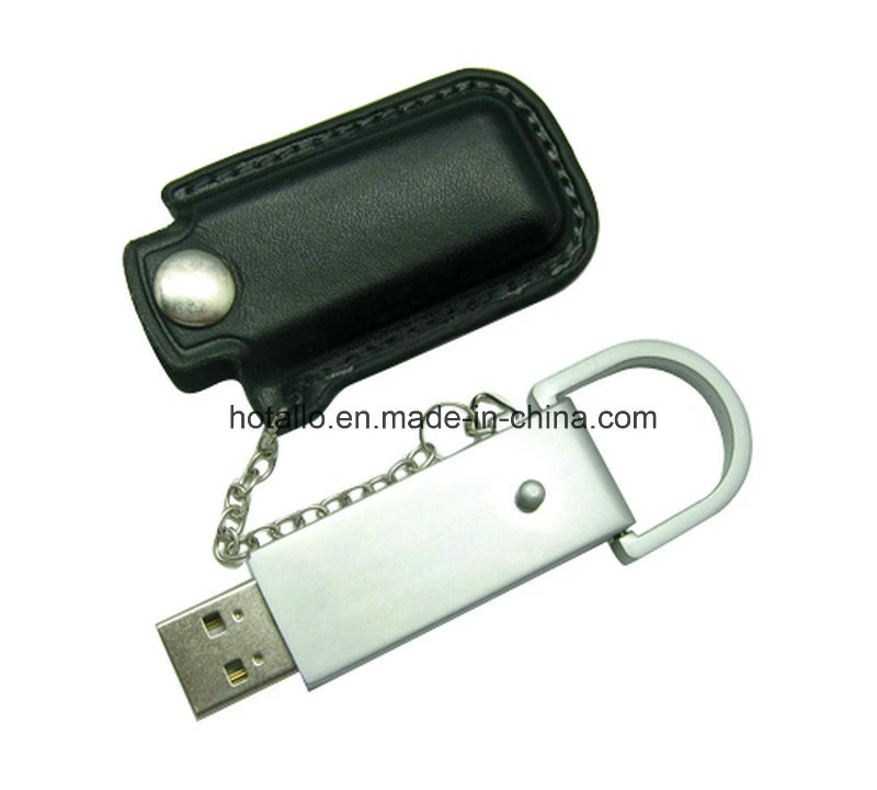 Pocket Leather USB Flash Memory Pen Drive