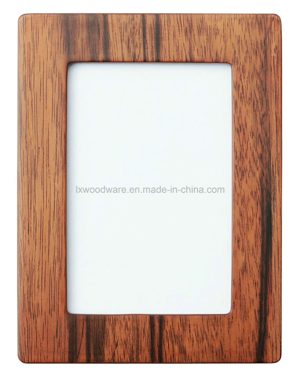 Walnut Semi-Glossy Wooden Art Craft Photo/Picture Frame with Glass Window