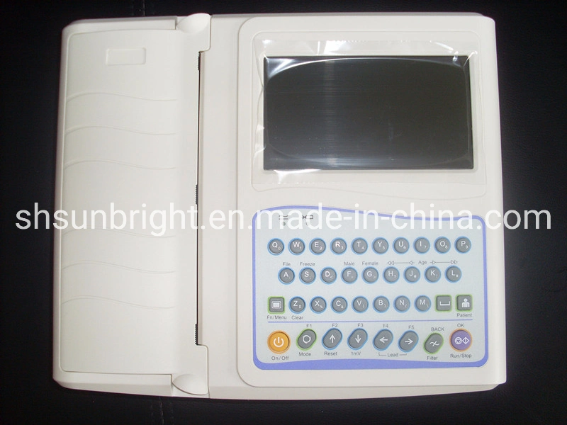 Sunbright 12 canales digitales de 12 derivaciones del ECG portátil dispositivo