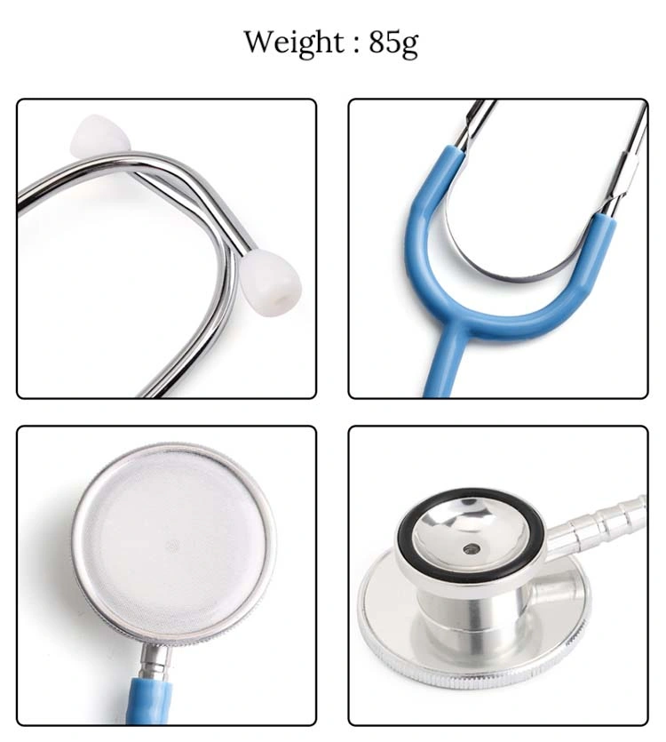 CE/ISO Certified Multifunctional Stainless Steel Dual Head Stethoscope for Surgical Medical Supplies