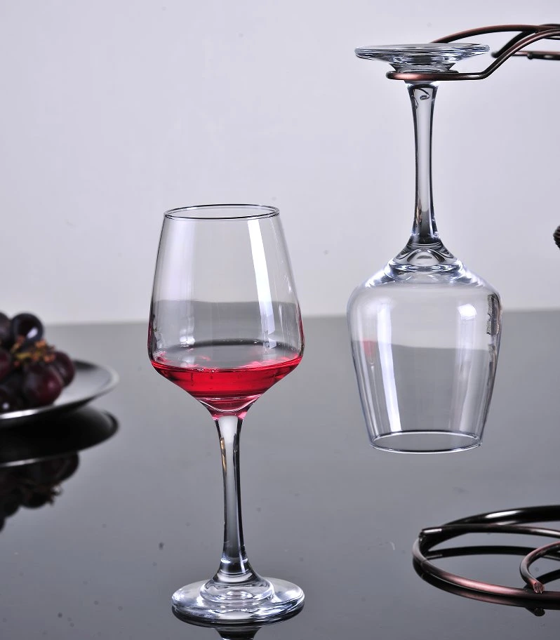 Cubertería de cristal de cristal de cristal de cristal de copas de vino de color claro de la copa Copa de vino