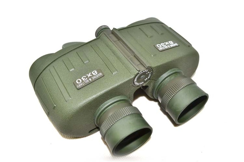 8X30 militar táctico Telescopio Binocular impermeable con brújula y el telémetro