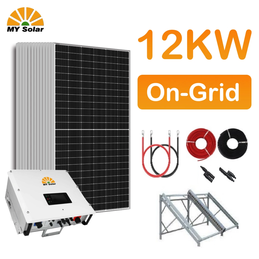 12kw 12 Kw en la red eléctrica del generador de batería solar