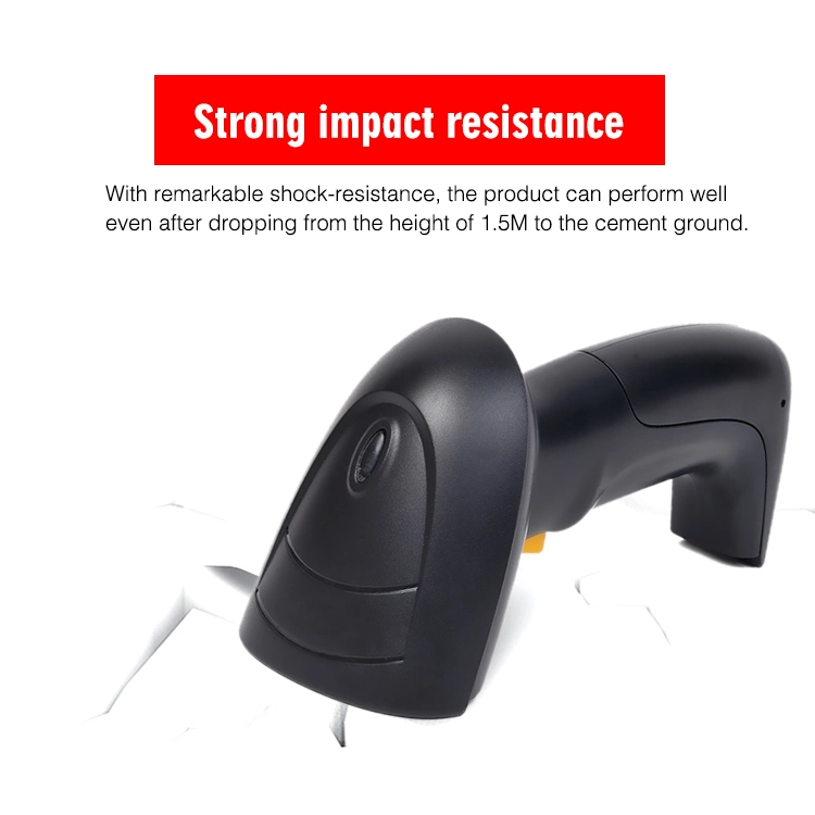 Handheld Portable 1d Reader USB/RS232/PS/2 Laser Automatic Cheap 1d Barcode Scanner (HS-6100)