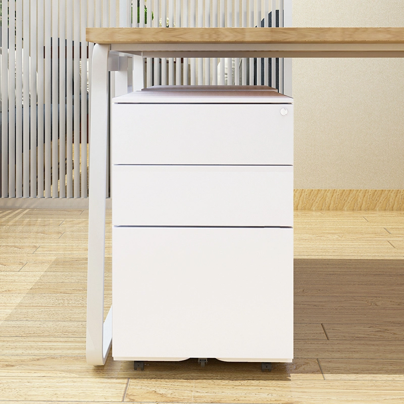 Office White Filing Cabinets/Moving Cabinet Mobile Pedestal with 3 Drawer Price 10% off