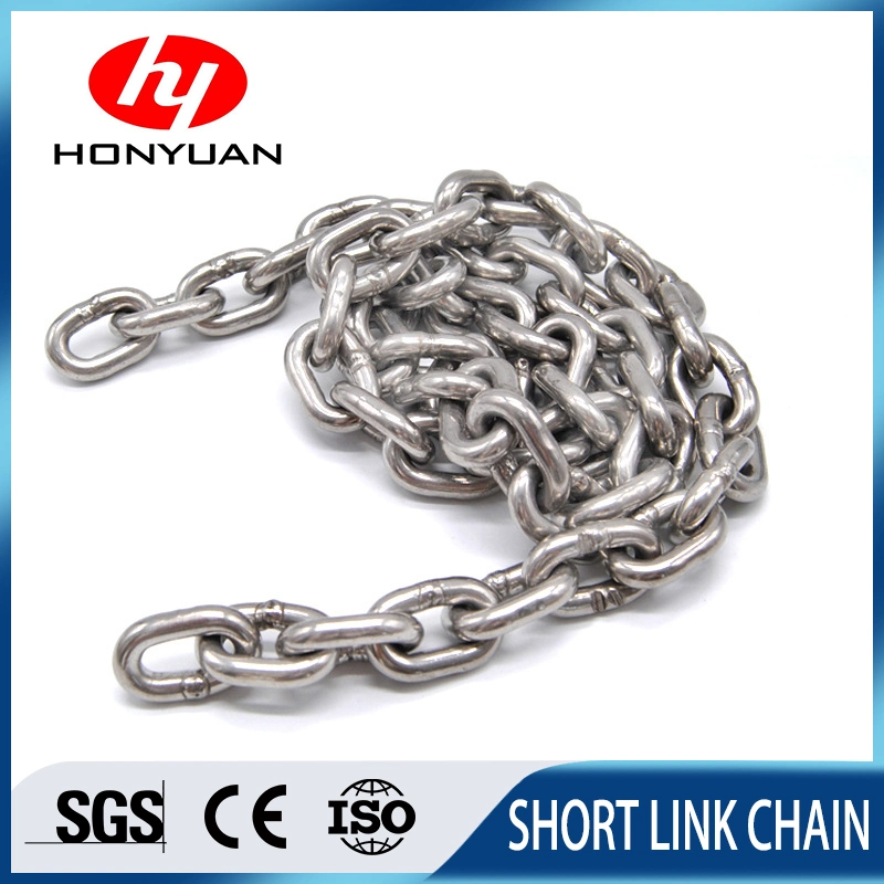 S304 S316 Stainless Steel Short Link Chain