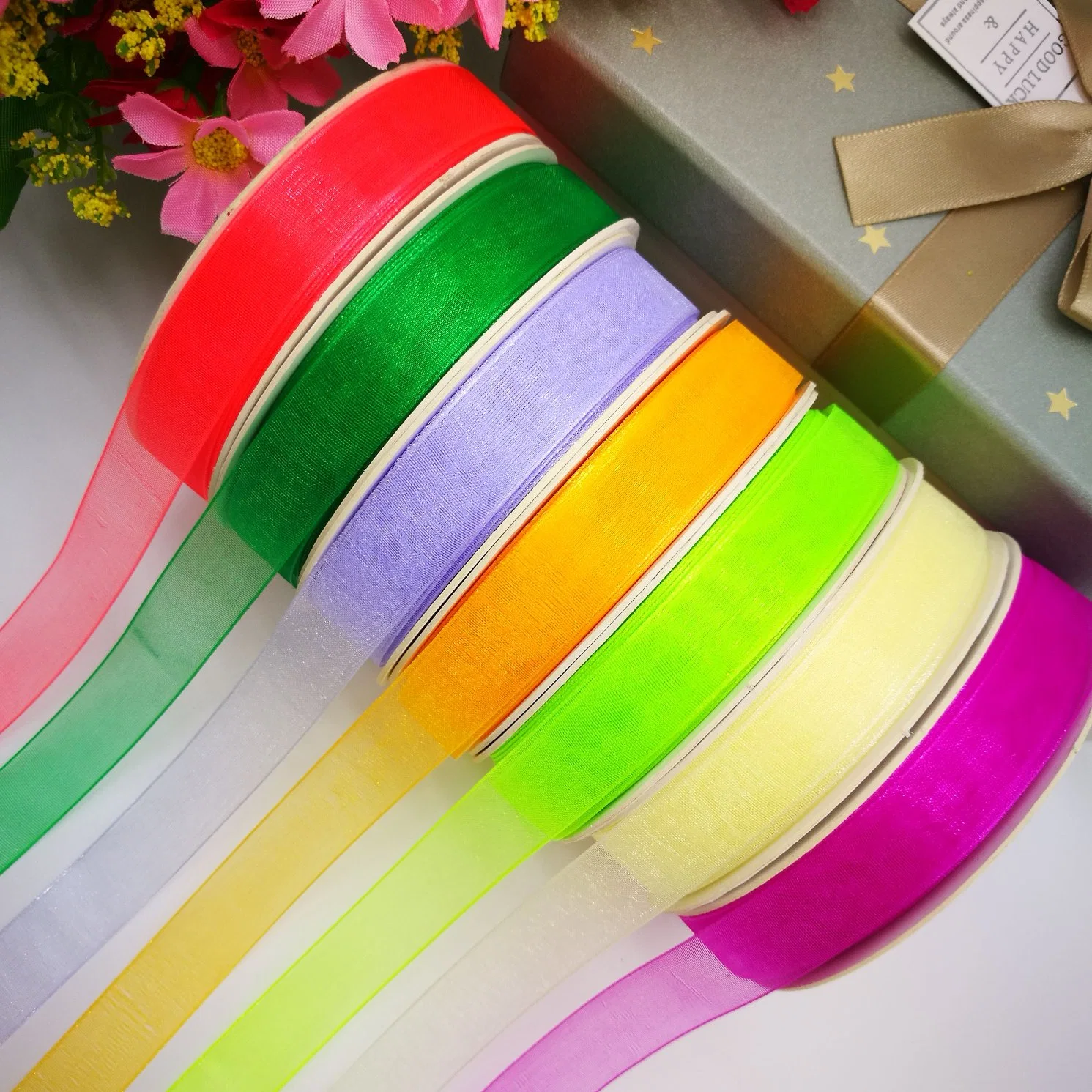 Nylon Sheer Ribbon for Wrapping/Christmas/Decoration/Accessories