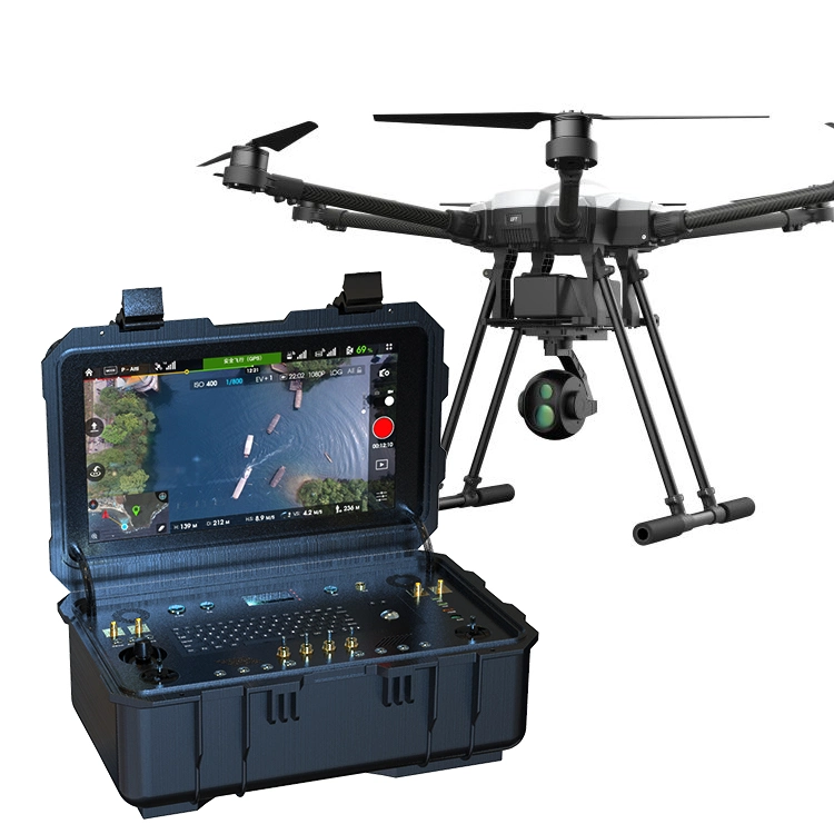 Multi-funcional FPV VANT Terminal de controlo de terra sem fios Vídeo de drone da Estação de controlo de solos e Transmissor de dados e recetor controlo remoto de drones