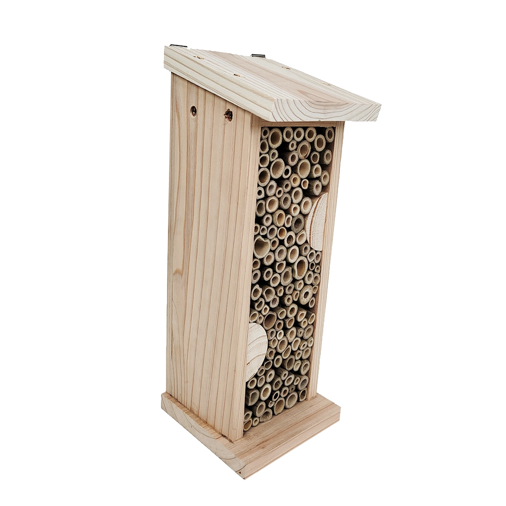 Custom Enhance Garden Productivity Product Oblong Eco-Friendly Wooden Insect Hotel