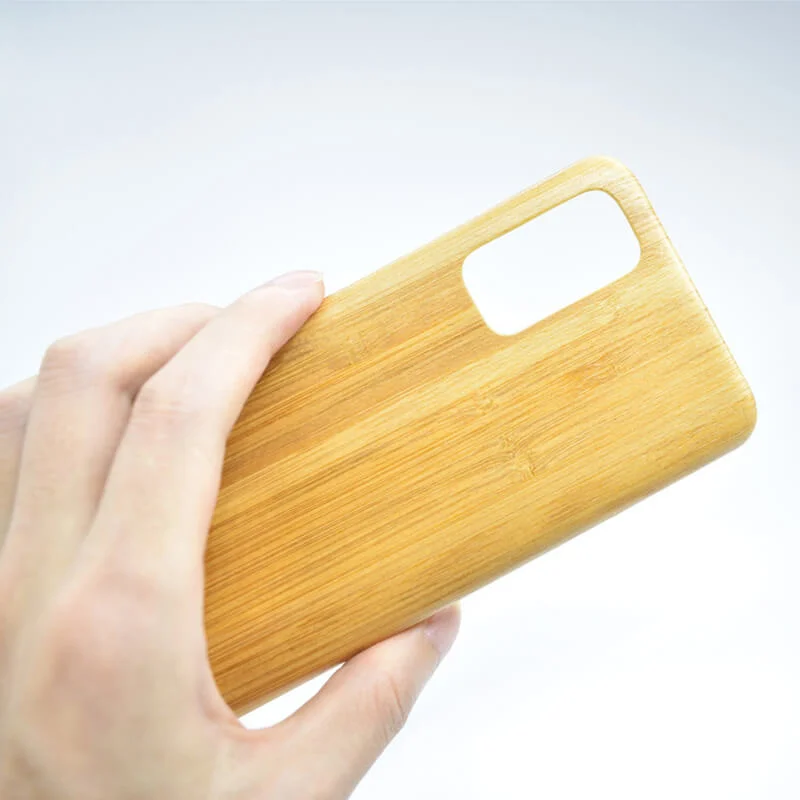 Superior Quality Custom Carbonized Bamboo Phone Case for Samsung S20