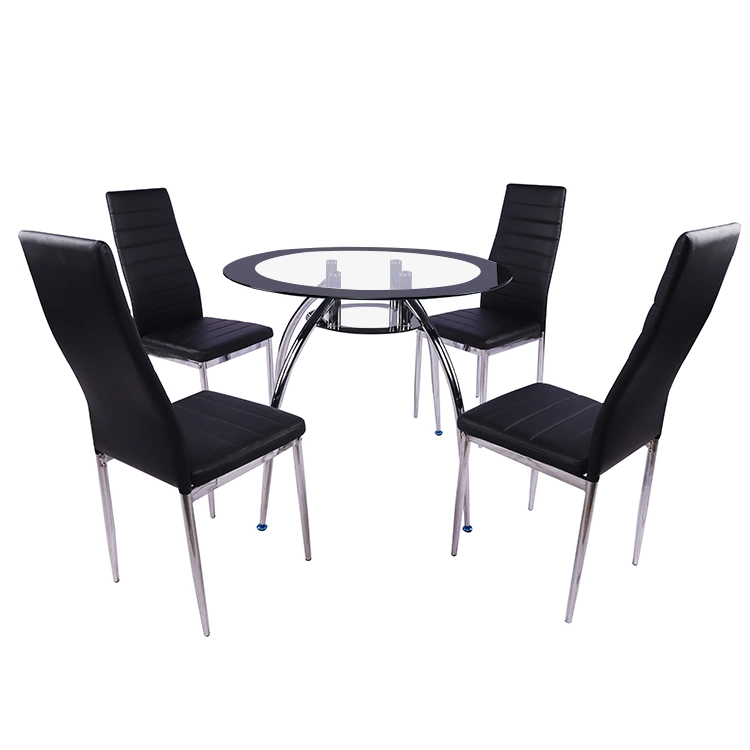 Promotional Dining Table Designs Double Glass Stylish Dining Table