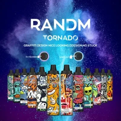 Original Rechargeable R & M Tornado 6000 Puffs Disposable/Chargeable Vape E Cigarette