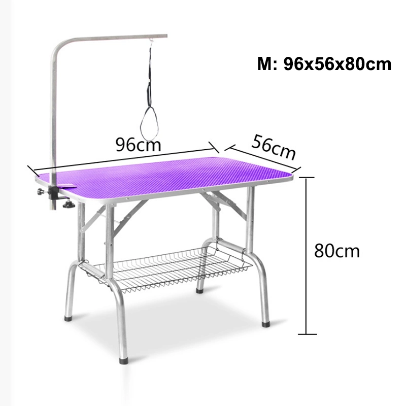 Dog Pet Grooming Table für große Hunde verstellbar Höhe schwer Tragbarer Trimmer-Trockentisch