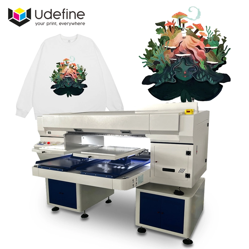 Udefine Double Station Fabric Printer Digital Textile T Shirt Printing Machine