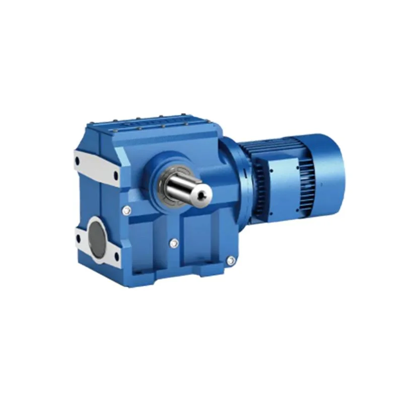 Las unidades de engranaje helicoidal con IEC B5/B14 Motor, con sólidos Gearmotors/ eje hueco de salida