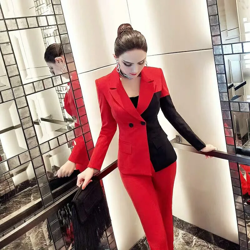 Elegant Black Women's Business Suit