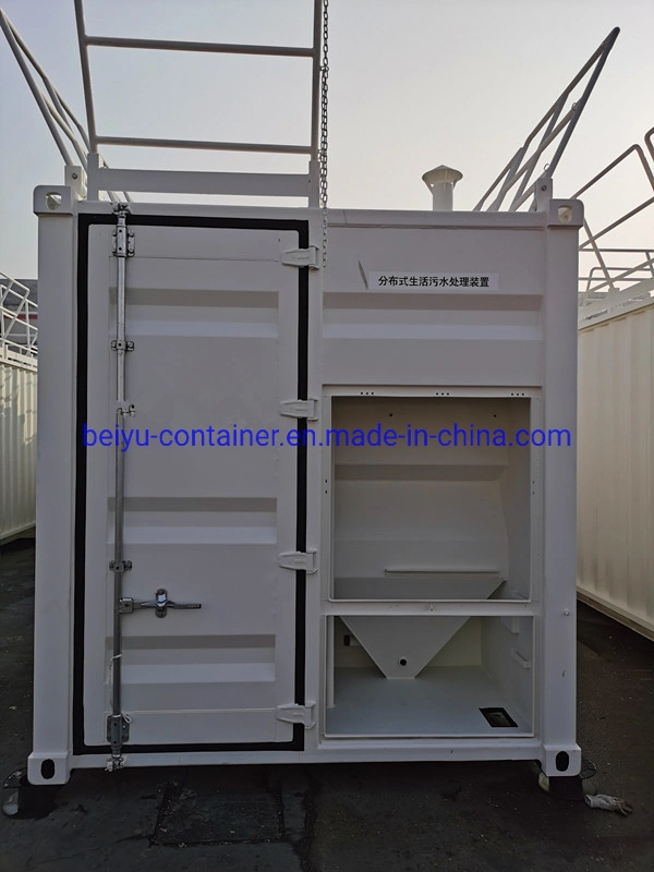 20FT Disposal Water Treatment Shipping Container with Open Top Operation Chamber