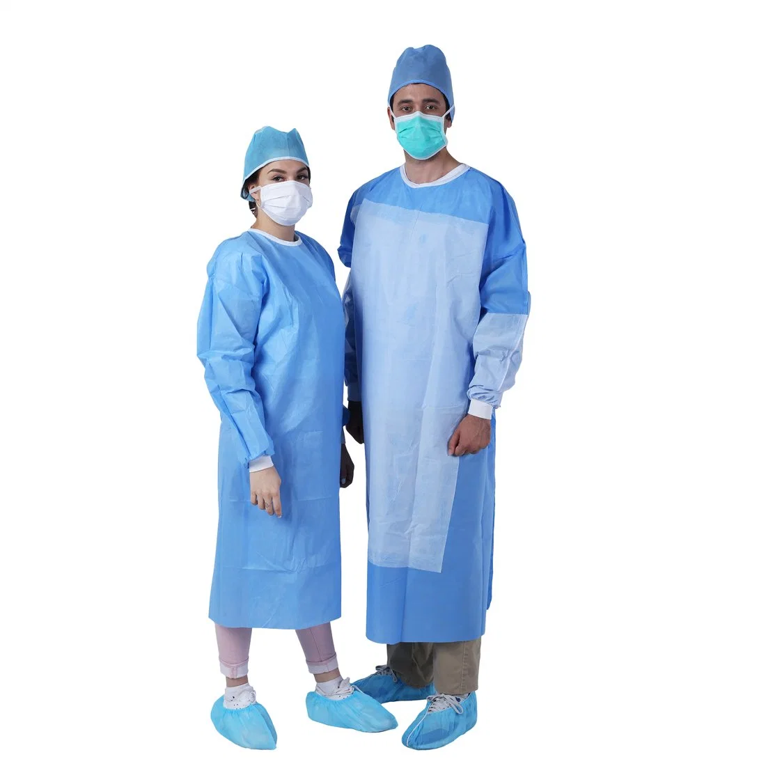 Level 2 Level 3 Reinforced Surgical Gown Non-Woven Surgical Gown 35-50GSM