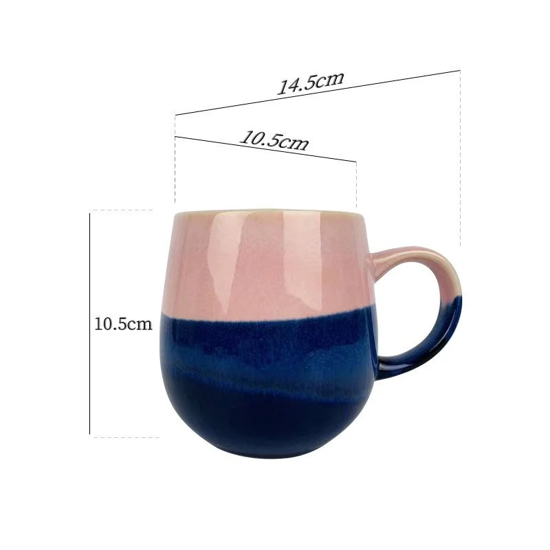 Taza de cerámica Porcelana vajilla taza taza de vidrio puro Utensilios de cocina Decoración con patrón de color personalizado Diseño de logotipo Customizalle