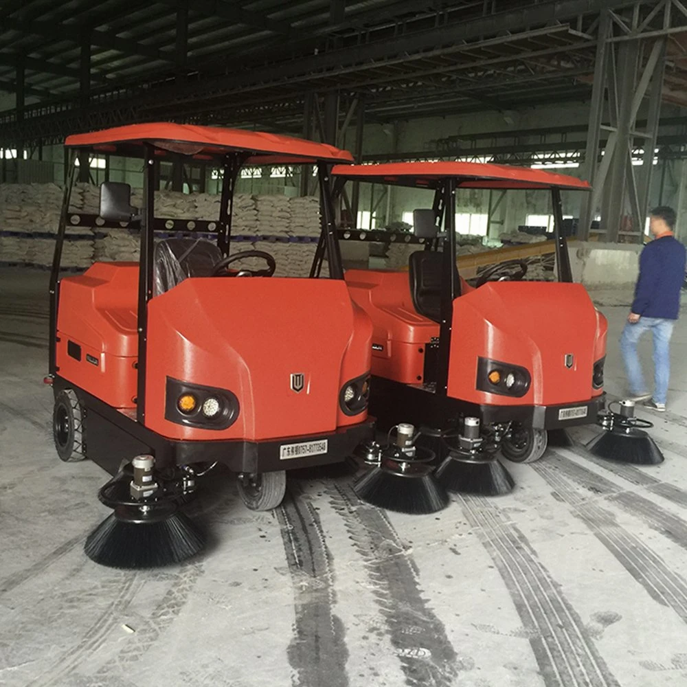 Commercial Electric Driveway Broom Vacuum Floor Sweeper