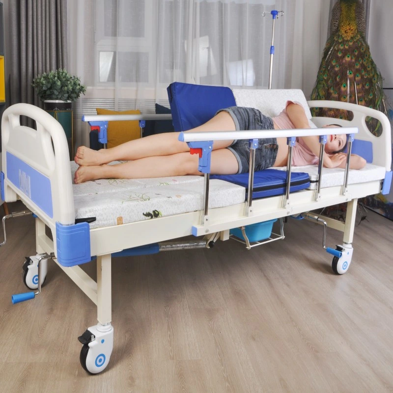 3 Crank Manual ICU Medical Patient Nursing Patient Bed Used for Hospital and Clinic