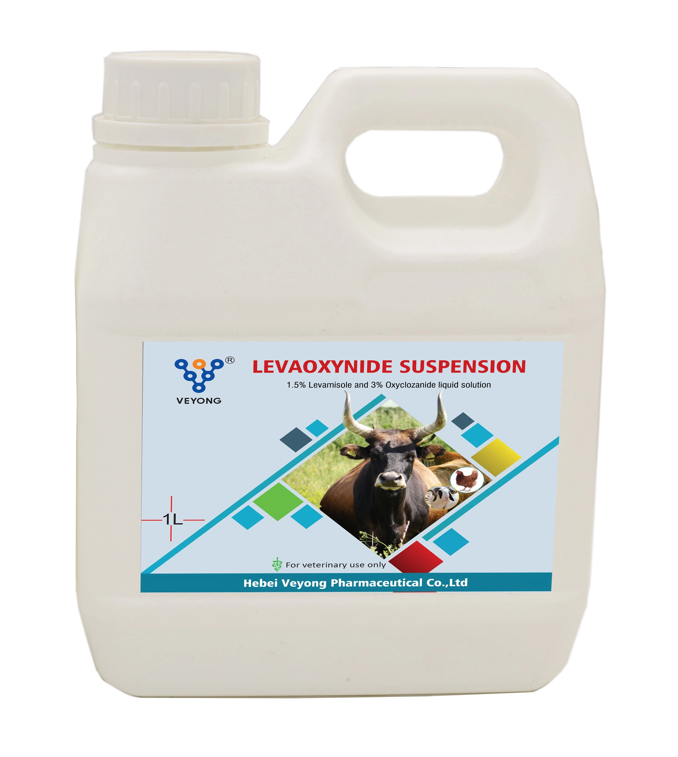 Neue Version GMP Veterinary Medicine Hersteller Levamisole 3% &amp; Oxyclozanide 6 % Orale Suspension