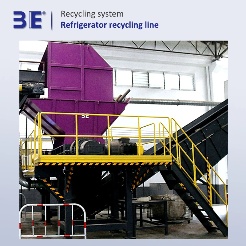 Usine de recyclage de réfrigérateur réfrigérateur Shredder MACHINE DE RECYCLAGE