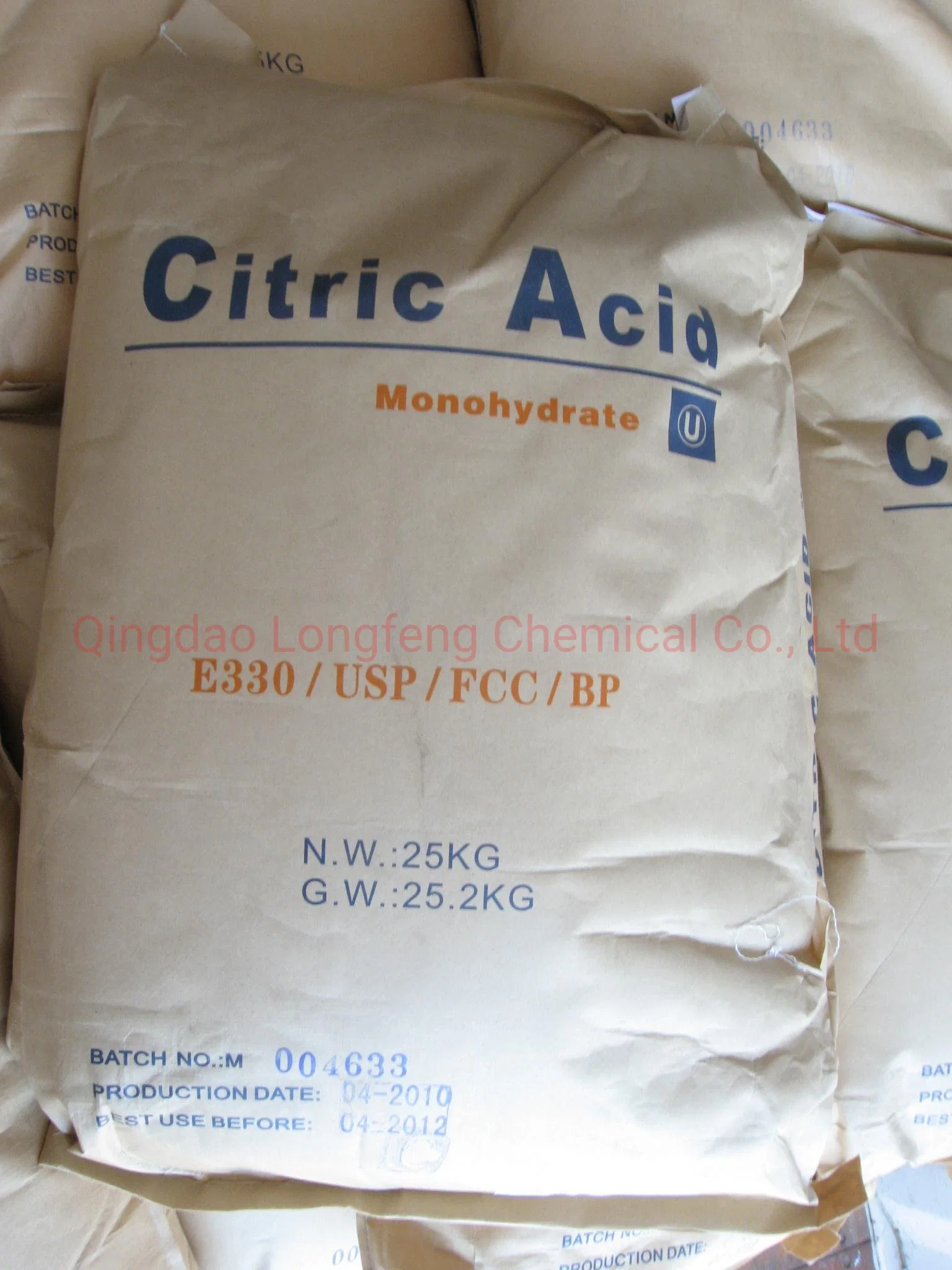 China Food Addtive White Granular Bp USP Acidity Regulators Citric Acid Anhydrous