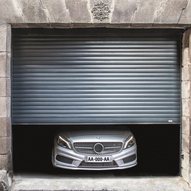 Modern Residential Rollup Garage Doors Remote Control Automatic Steel Roller Shutter Garage Door