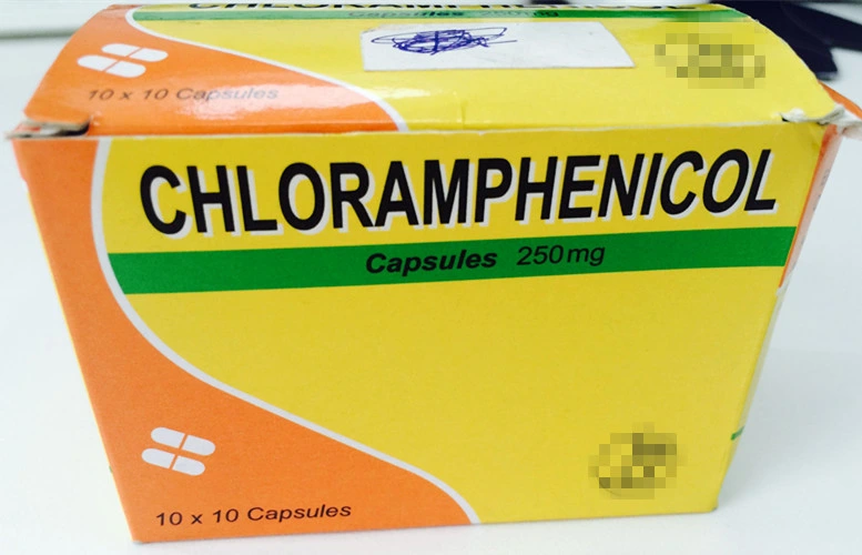 Cápsulas de cloranfenicol 250 mg B. P.