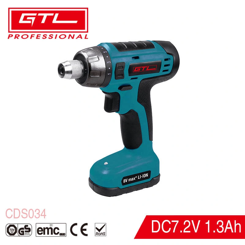 Professional Cordless Screwdriver 7.2V Rechargeable Electric Screwdriver (CDS034)