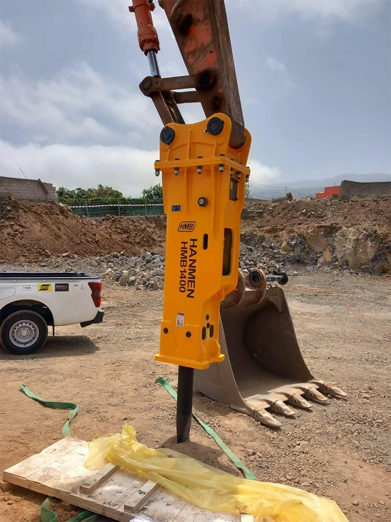 Excavadora de rotura de piedra de roca de hormigón CE&ISO, martillo hidráulico para máquina de mina de carbón de pavimento