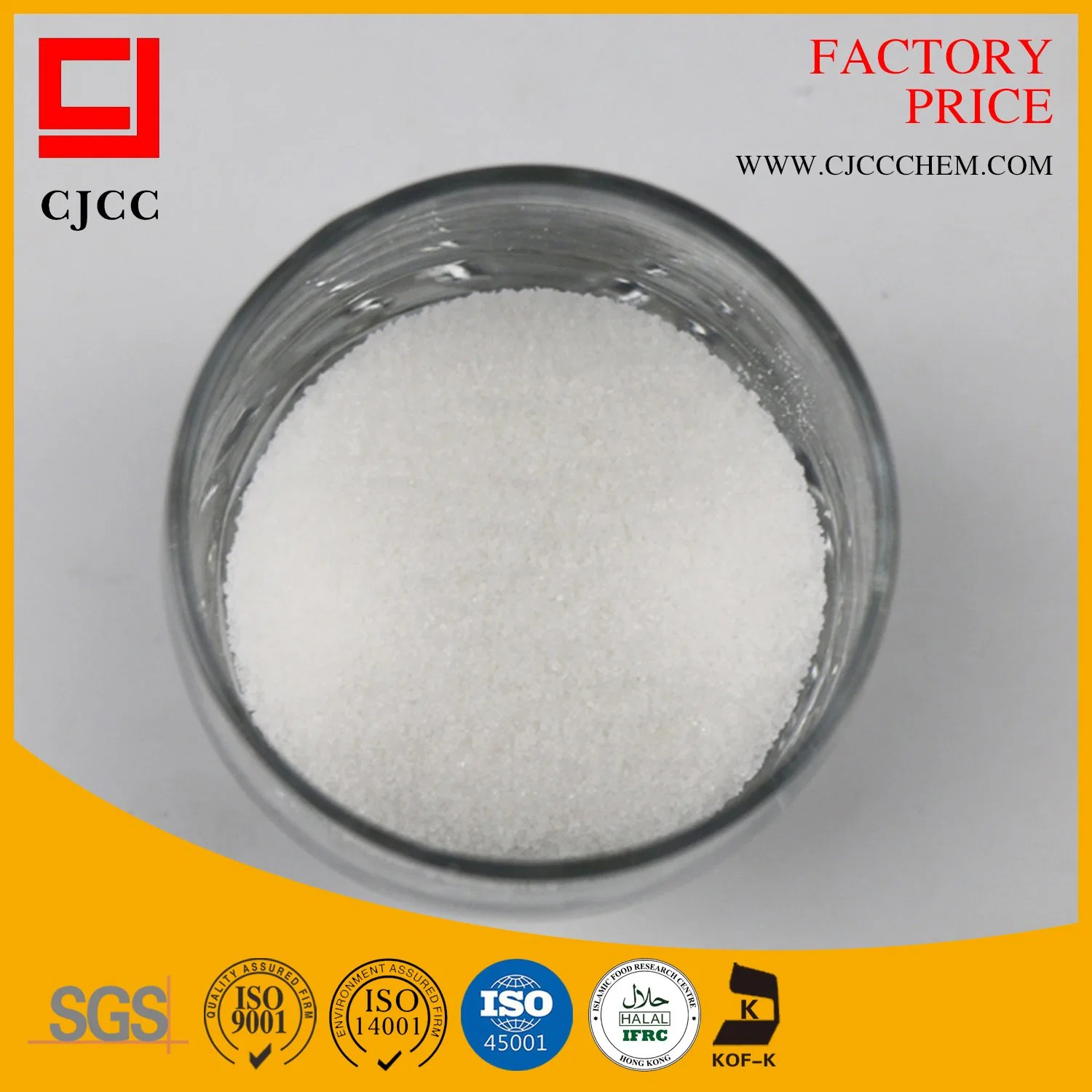 Agent de floculation cationiques polymère de Polyacrylamide en poudre (traitement de l'eau)