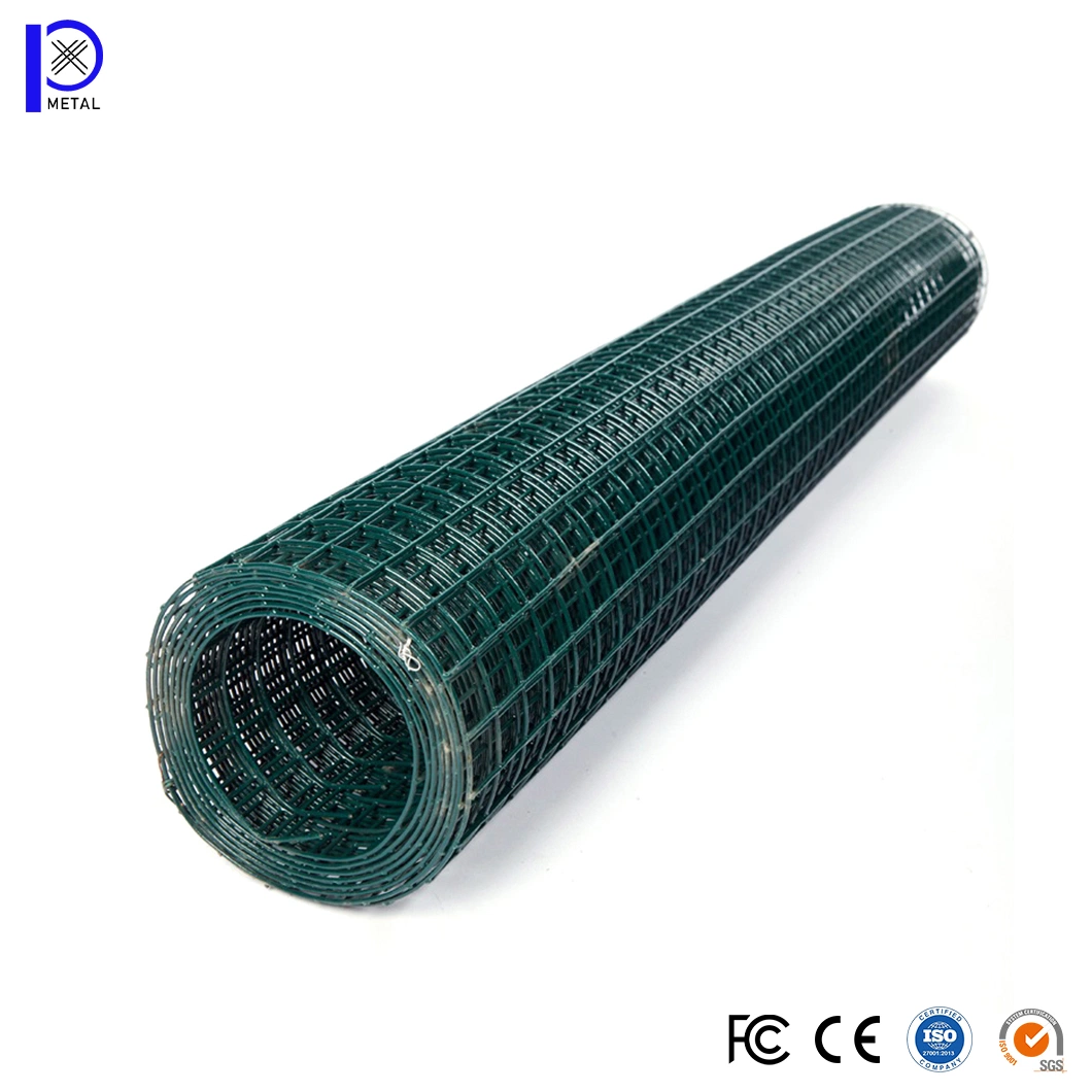 Cable soldado de acero galvanizado de 10,6 X 10,6 mm de Pengxian China Vendedores malla de alambre soldada recubierta de vinilo negro utilizada para 4 ESGRIMA de alambre soldado FT